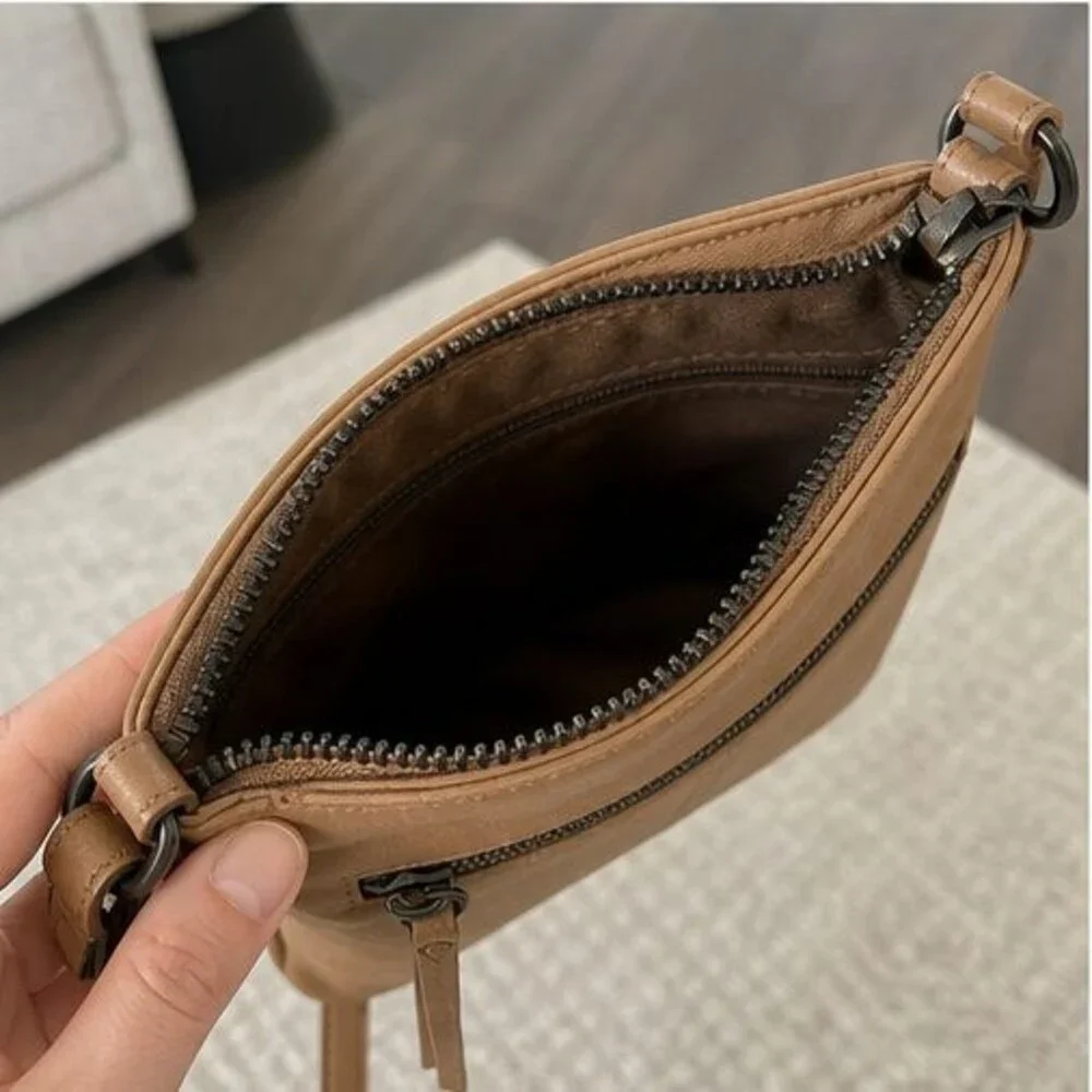 Navy Woven Crossbody Bag
